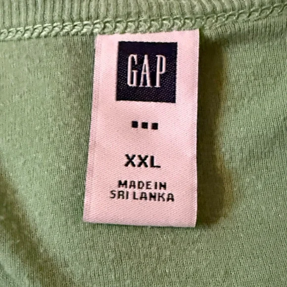 Gap Long Sleeved Green Shirt, Size XXL - Picture 3 of 4
